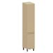 Paneleiro Alto 40 cm 2 Portas 4 Prateleiras Aurora Carvalho