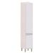 Paneleiro Alto para Cozinha 40 cm 2 Portas Atenas Cinza Cristal