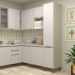 Paneleiro Alto para Cozinha 40 cm 2 Portas Atenas Cinza Cristal