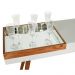 Aparador Decorativo Mila com Bandeja Sobreposta Pés Palito Off White 1,20 M