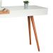 Aparador Decorativo Mila com Bandeja Sobreposta Pés Palito Off White 1,20 M