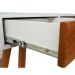 Aparador Decorativo com 3 Gavetas Pés Palito Off White 1,20 M