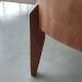 Conjunto Mesa de Centro Anna com Tampo Off White e Pés em Madeira
