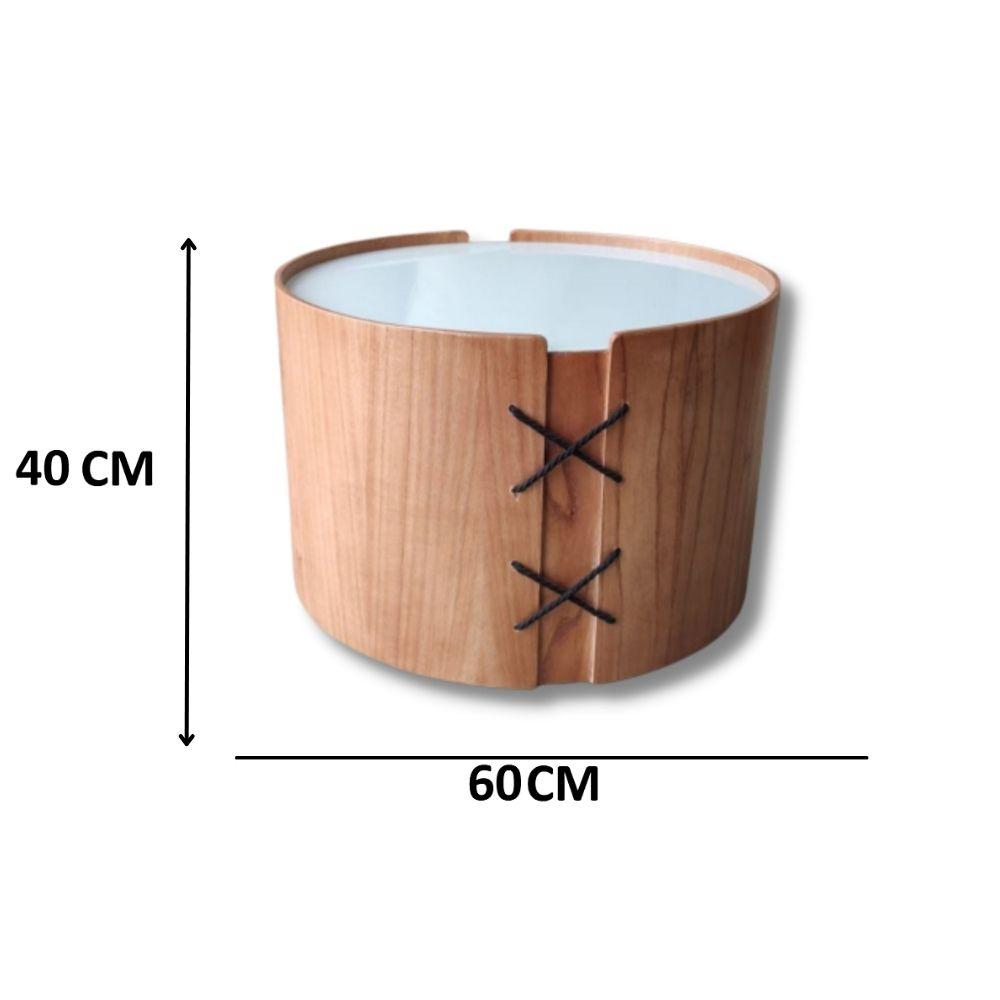 Mesa de Centro Redonda Isis Off White 60 Cm