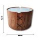 Mesa de Centro Redonda Isis Off White 80 CM