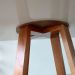 Mesa de Jantar Luna Tampo Retangular Off White 1,20 M com Base em Madeira