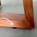 Mesa de Jantar Luna Tampo Retangular Off White 1,20 M com Base em Madeira