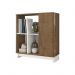 Aparador Buffet Sala Monet 1 Porta com Prateleiras Madero Canela/Off White