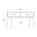 Aparador Cleo Suporte Para Decoração C/ 2 Gavetas Porta Itens Off White/ Freijó