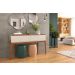 Aparador Lion Suporte Para Decoração C/ 2 Gavetas Porta Itens Off White/ Freijó