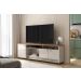 Bancada Dallas Suporte Para Tvs C/ 3 Portas E Nichos - Off White Perolizado/Jequitiba