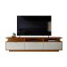 Bancada Marrocos Com 3 Portas Suporte Para Tvs Até 75" - Jequitiba/Off White Perolizado