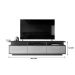 Bancada Marrocos Com 3 Portas Suporte Para Tvs Até 75" - Jequitiba/Off White Perolizado