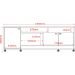 Bancada Napoli Suporte Para Tvs C/ 3 Portas E Nichos - Imbuia/Off White Perolizado