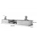 Bancada Suspensa Atlas 1.8 Suporte P/ Decoração E Eletrônicos Off White Perolizado/Jequitiba
