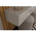 Bancada Suspensa Bali 1.9 Suporte P/ Decoração E Eletrônicos Com Gaveteiro - Off White Perolizado