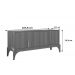 Buffet Amalf Suporte P/ Decoração 4 Portas Para Itens - Jequitiba