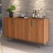 Buffet Aparador para Sala de Jantar 4 Portas Marella Jequitiba