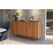 Buffet Marsala Suporte P/ Decoração 4 Portas C/ Prateleira Divisória - Jequitiba