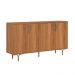 Buffet Marsala Suporte P/ Decoração 4 Portas C/ Prateleira Divisória - Jequitiba
