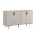 Buffet Siena Suporte P/ Decoração 4 Portas C/ Prateleira Divisória - Off White
