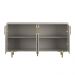 Buffet Siena Suporte P/ Decoração 4 Portas C/ Prateleira Divisória - Off White