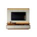 Conj. Bancada Casablanca 3 Portas Com Painel P/ Tvs Até 75" - Jequitiba/Off White Perolizado