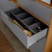 Cozinha Atlantis 11 Armários 2 Gavetas C/ Espaço Para Microondas E Utilidadess  - Jequitiba/Cinza