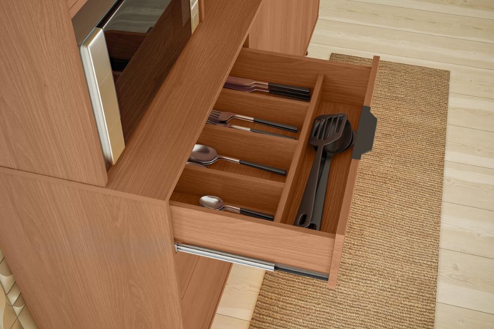 Cozinha Viena 7 Portas 3 Gaveteiros C/ Espaço Para Microondas E Vinhos - Jequitiba