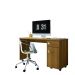Escrivaninha Home Office Estudo Malta 1 Porta E Gaveteiro - Freijo