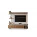 Home Istambul Painel P/ Tvs Até 65'' 2 Portas Nichos E Prateleiras - Off White Perolizado/Jequitiba Ripado