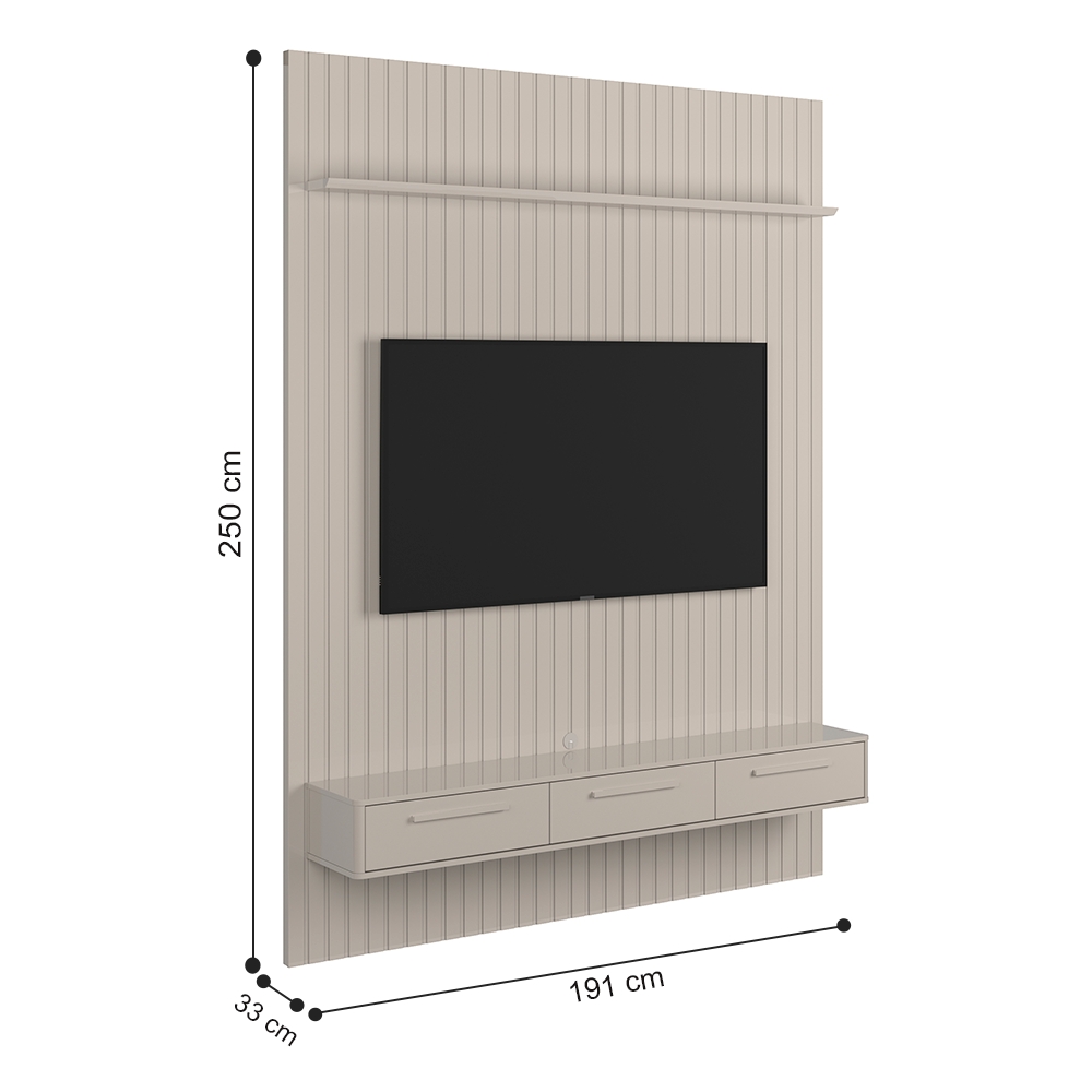Home Ripado TVs até 75 Polegadas Toulose Off White