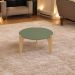 Mesa De Centro Florida 55Cm P/ Decoração E Utilidades - Verde Floresta/Freijo