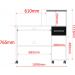 Mesa De Trabalho Home Office Andes C/ Gaveteiro E Suporte Para Cpu  - Imbuia