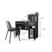 Mesa De Trabalho Home Office Studio C/ Gaveteiro E Suporte Para Cpu  - Imbuia