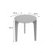 Mesa Lateral Caribe 50Cm Suporte Decoração E Utilidades - Verde Floresta/Freijo