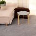 Mesa Lateral Florida 50Cm Suporte Decoração E Utilidades - Off White Perolizado/Freijo