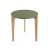 Mesa Lateral Florida 60Cm Suporte Decoração E Utilidades - Verde Floresta/Freijo