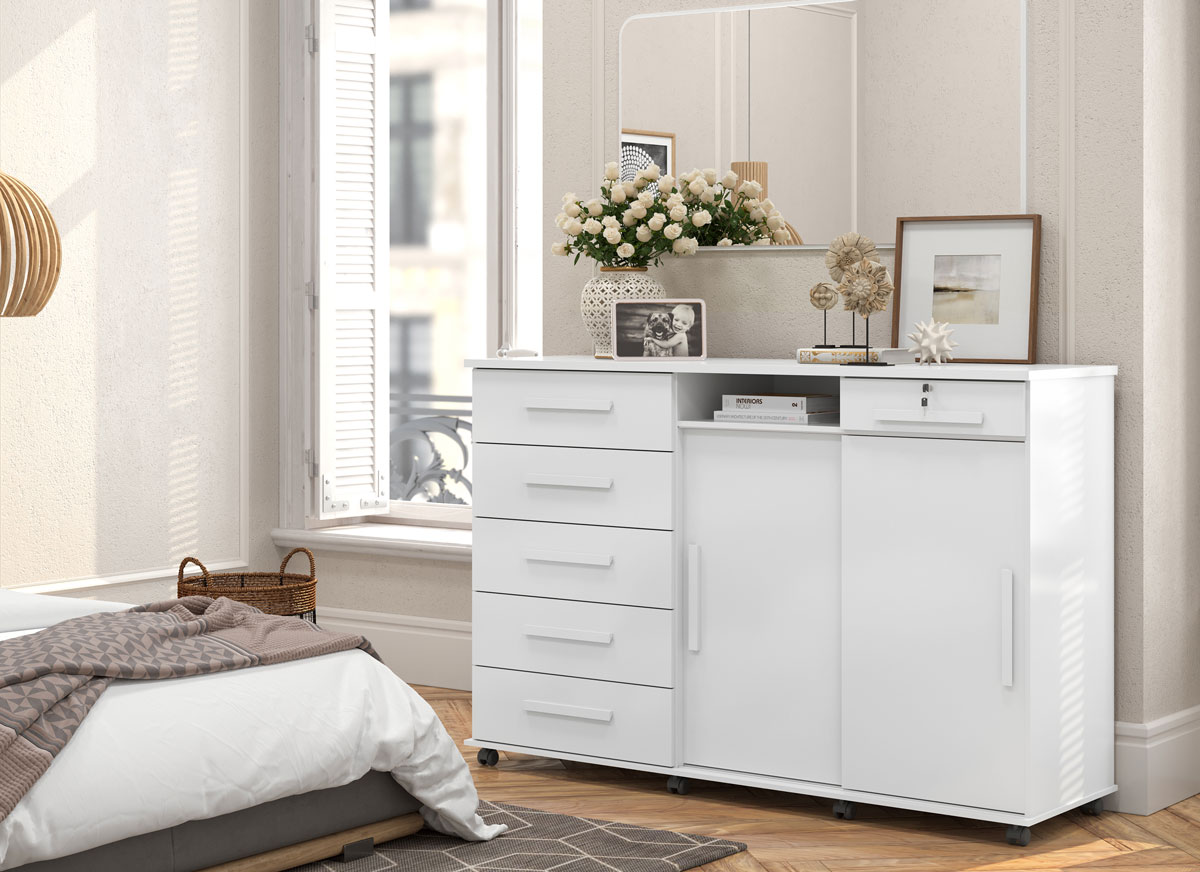 Cômoda Max 2020 Branco - Lukaliam Móveis
