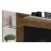 Painel para TV Intense Canela com Off White - Lukaliam Móveis