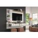 Painel para TV Intense Off White com Damasco - Lukaliam Móveis