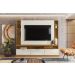 Painel Home Vigo 2024 P/ Tvs Até 70" 3 Portas E Prateleiras P/ Itens  - Jequitiba/Off White Perolizado