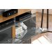Painel Intense P/ Tvs Até 55''  C/ Gaveteiros E Prateleiras Suporte Para Itens - Cinza Perolizado/Tauari