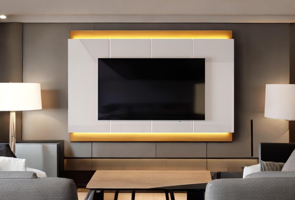 Painel Marrocos 207Cm P/ Tvs Até 75" - Jequitiba/ Off White Perolizado