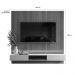Painel Paris P/ Tvs Até 70" C/ Bancada 2 Gavetas Suporte P/ Decoração - Freijo Ripado/Off White Perolizado
