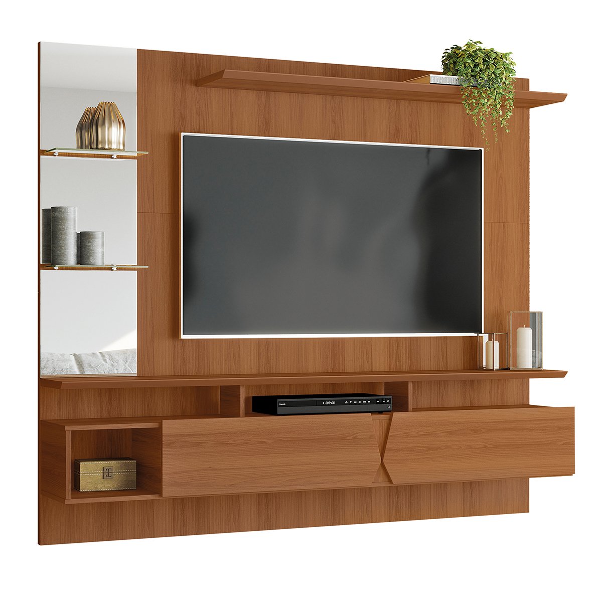 Painel para Tv de até 55" 2 Portas Illume Jequitiba