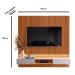 Painel para Tv de até 70" 2 Gavetas Pietra Jequitibá Ripado 3D/Off White