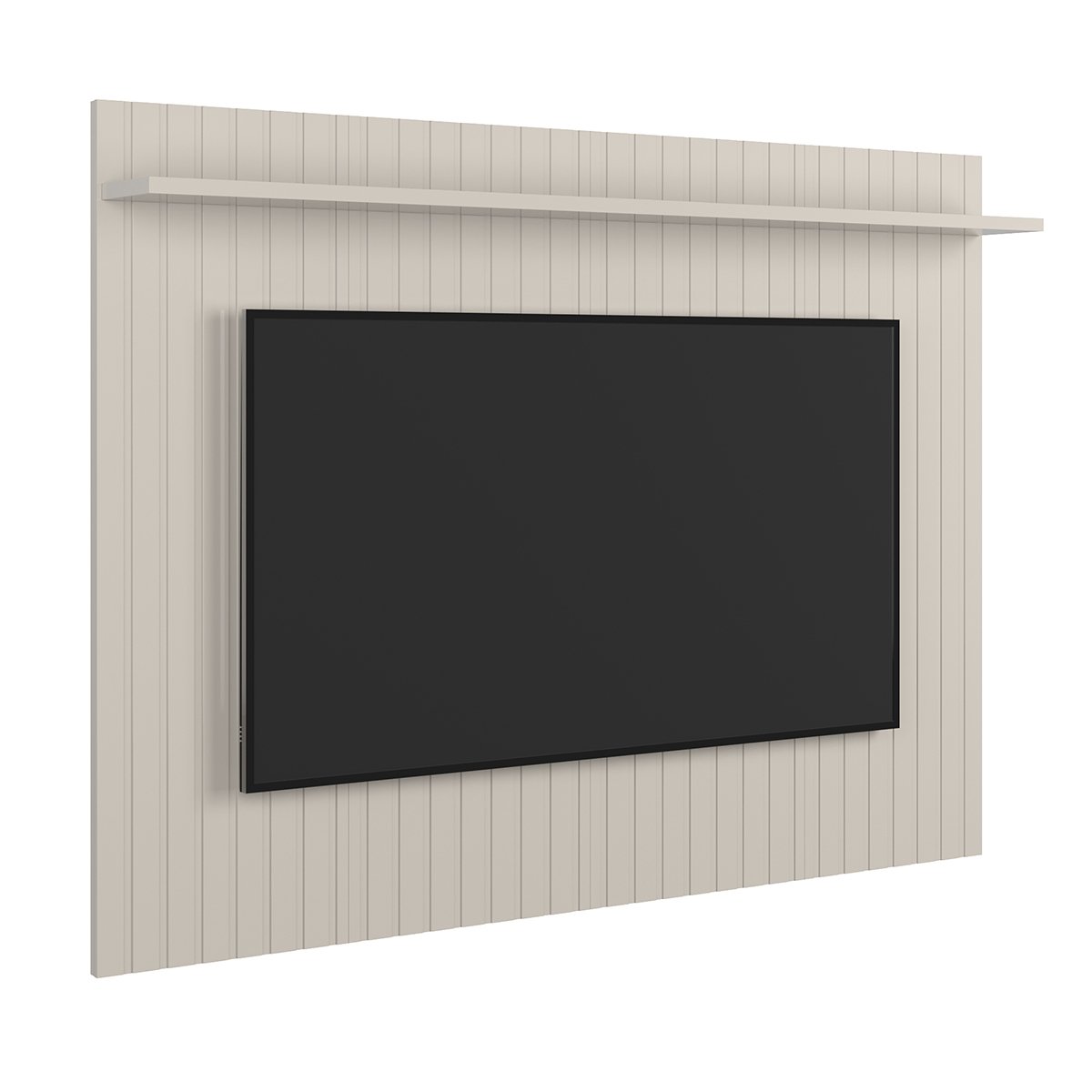 Painel para Tv de até 75" com 1 Prateleira Dalva Jequitiba/Off White