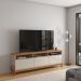 Rack Bancada com Painel 1 Porta 2 Gavetas para Tv de até 75" Viron Jequitiba/Off White