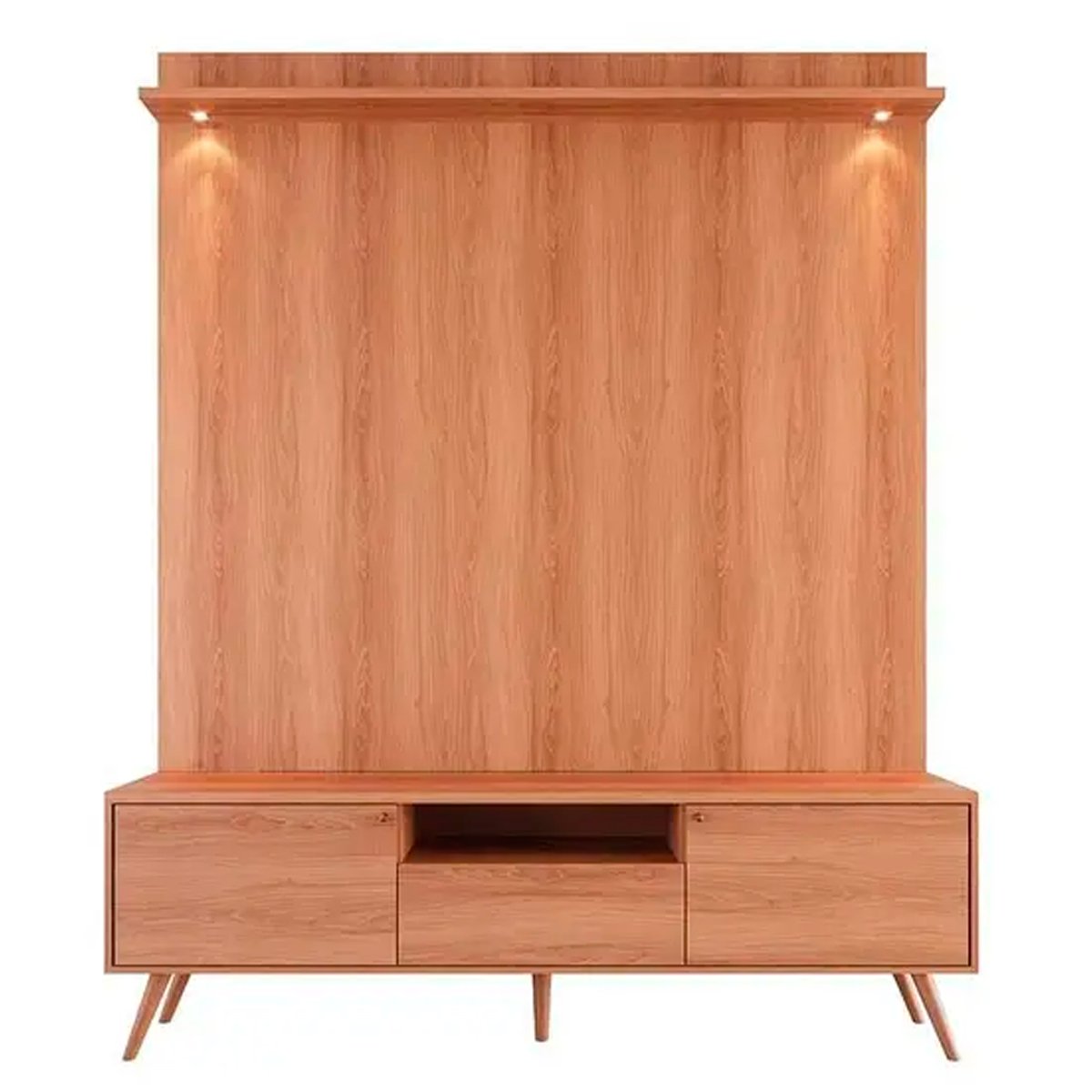Rack Bancada com Painel para Tv de até 70" Rivire 1 Porta Jequitiba